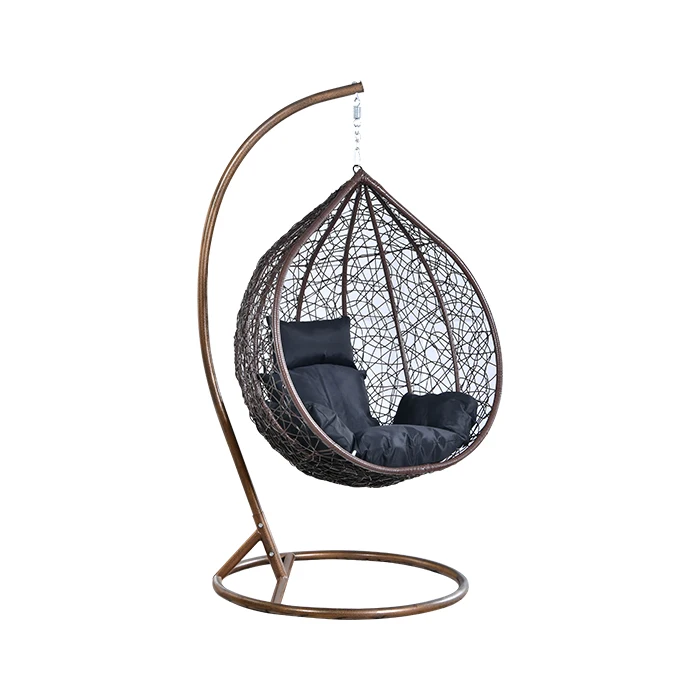 Лидер продаж, садовое Кресло-качели для патио, плетеное подвесное кресло из ротанга в форме яйца