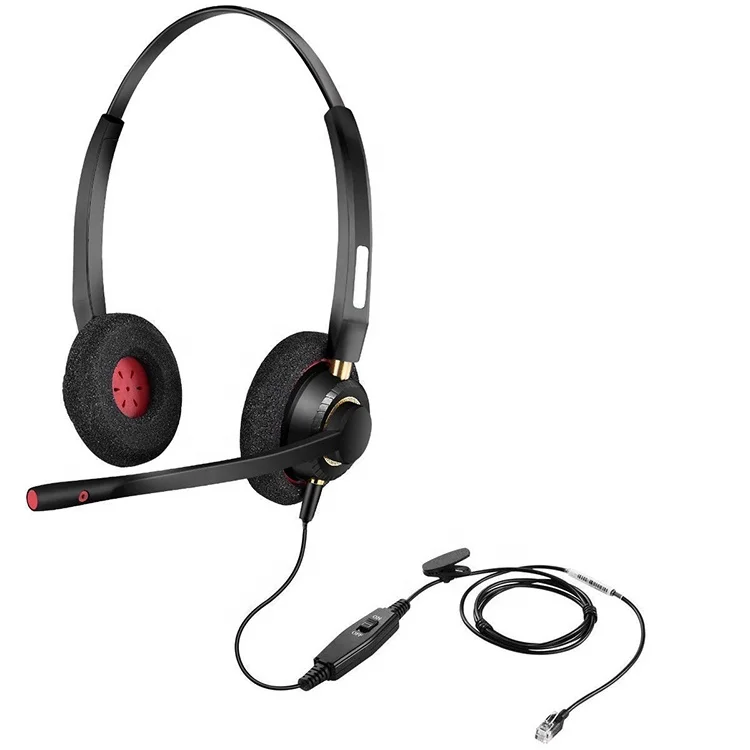 Проводная офисная телефонная гарнитура с шумоподавлением микрофоном для Plantronics Landline