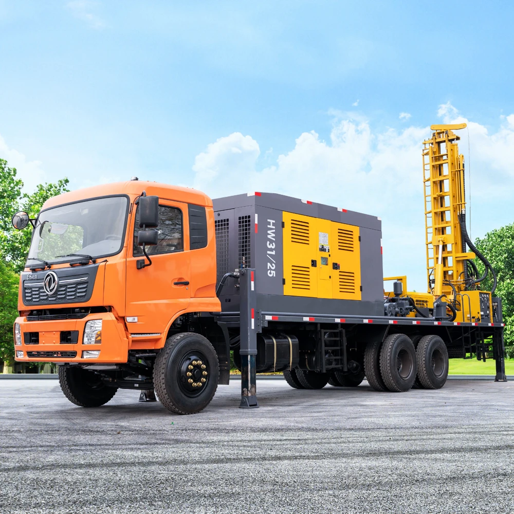 Hengwang 300M Borehole Drilling Machine Truck Mounted Water Well Rig