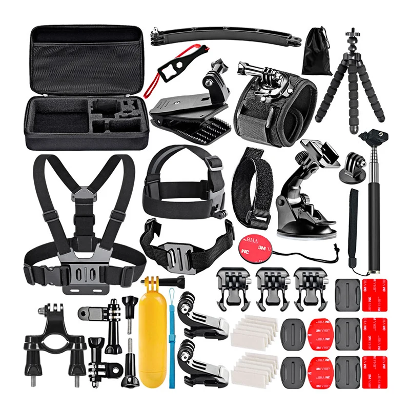 2018 2019 оптовый рынок горячий Лучший дешевый Gopro Герой другой Go Pro Yi Экшн камеры Аксессуары спортивный комплект 50 в 1