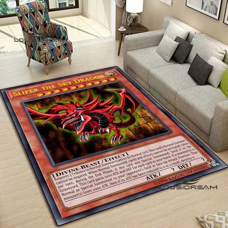 Yu-Gi-Oh CARD Carpets and Rug Classic Cartoon Monster Carpet Floor Mat Living Room Bedroom Decorate Large Area Carpet Kids Room