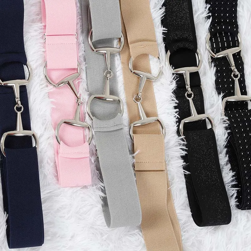 Ladies Surcingle Buckle Equestrian Elastic band Belts for Horse Riding Horse Bit Belts