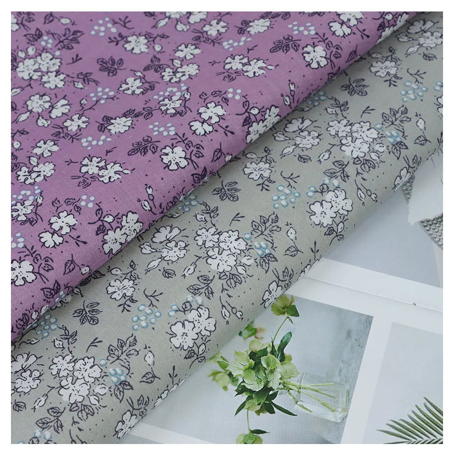 Top Grade Competitive price floral fabric hawaiian organic cotton fabric for shirt