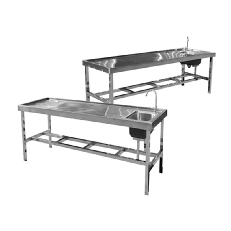 SYSMEDICAL stainless steel material anatomy dissection table  funeral embalming table manufacture