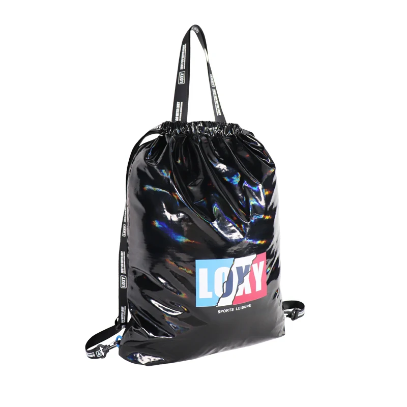 Nylon Hiking Running Sports Shoe Bag Women Rucksack Damen Men Travel Foldable Drawstring Printing Gym Gift Backpacks Bag