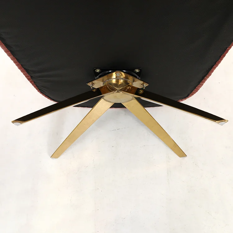 Wholesale Modern Luxury Velvet Upholstered Rotate Stainless Steel Base Dining Chair