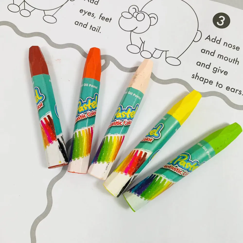 GF New Design School 12/18/24/36 Colours Non Toxic Mini Caryon Oil Pastels Set DIY Kids Art Painting Drawing Oil Pastels