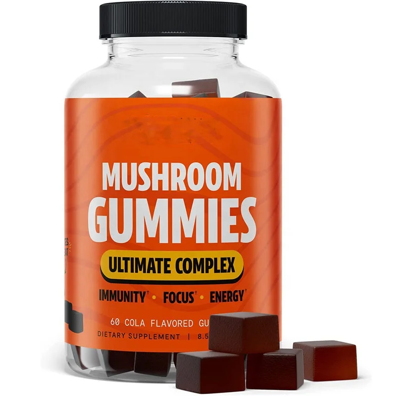 Поставщик смешанных грибов chaga maitake cordyceps reishi Львиная Грива индейка Высокая Иммунная защита обеспечивает энергию жевательные формы