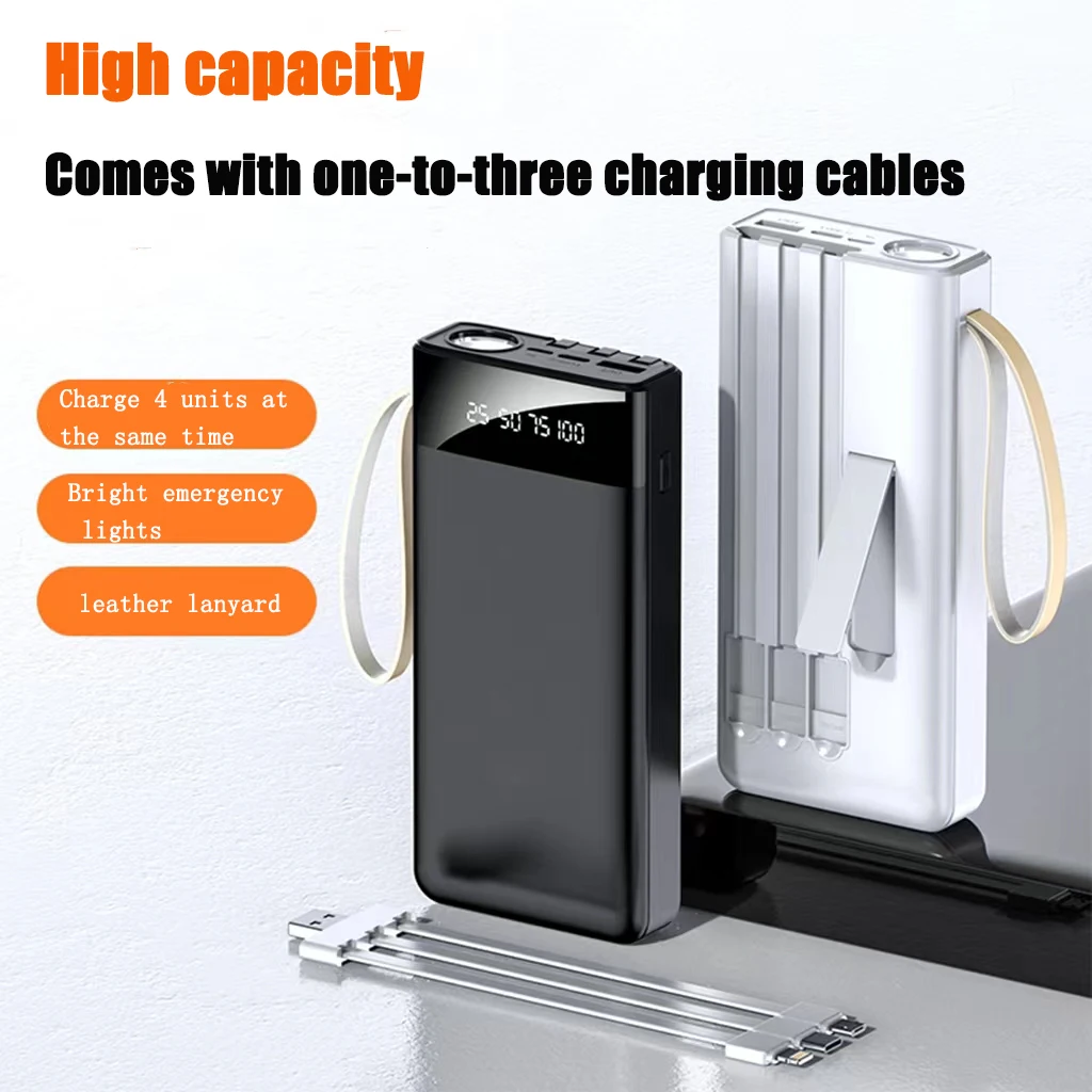 Super High Capacity Powerbank 20000mah Power Bank Mobile Phone Charger Power Supply 4 Output Power Bank