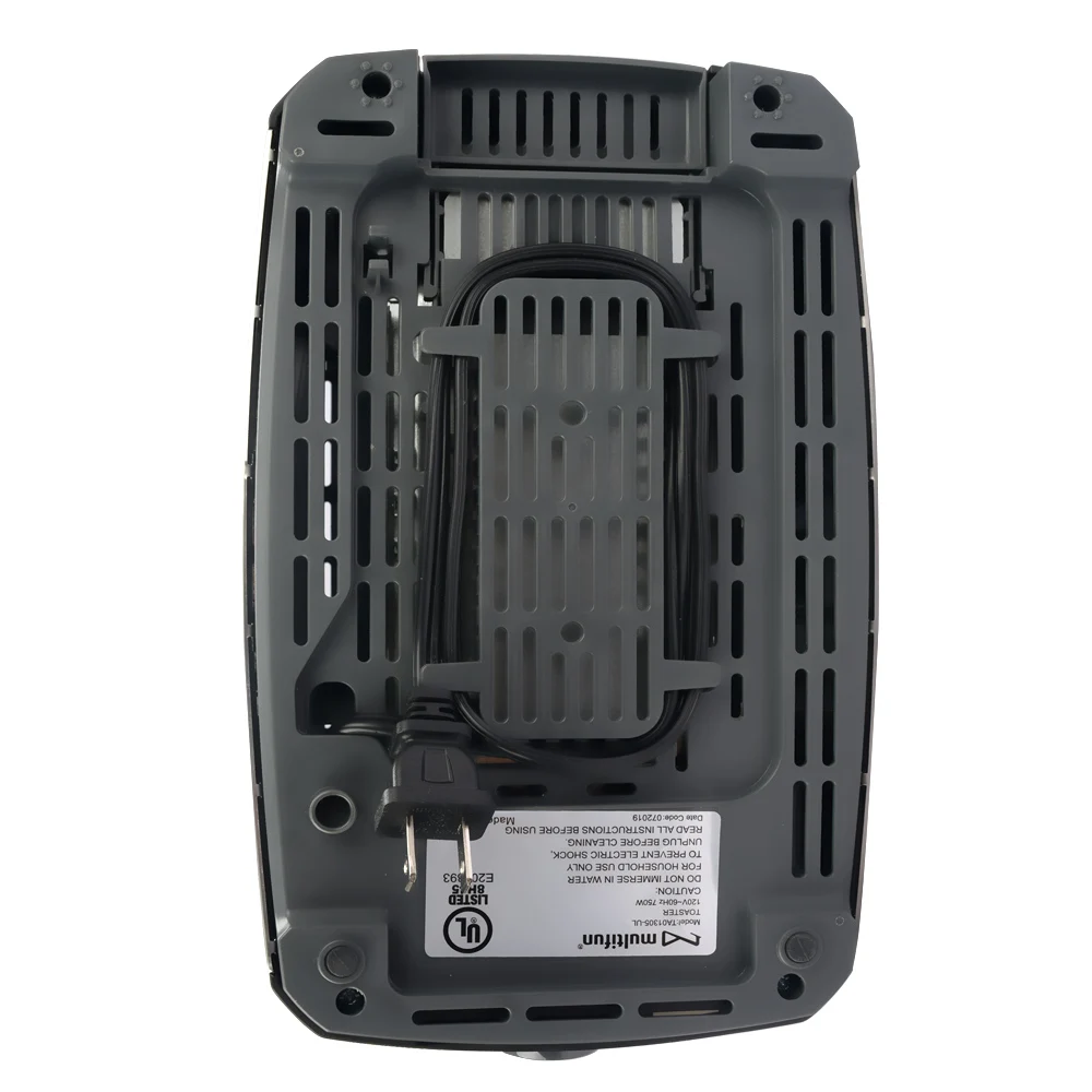 
2 Slice Stainless Steel Multi-functional Toaster with Warm Rack 