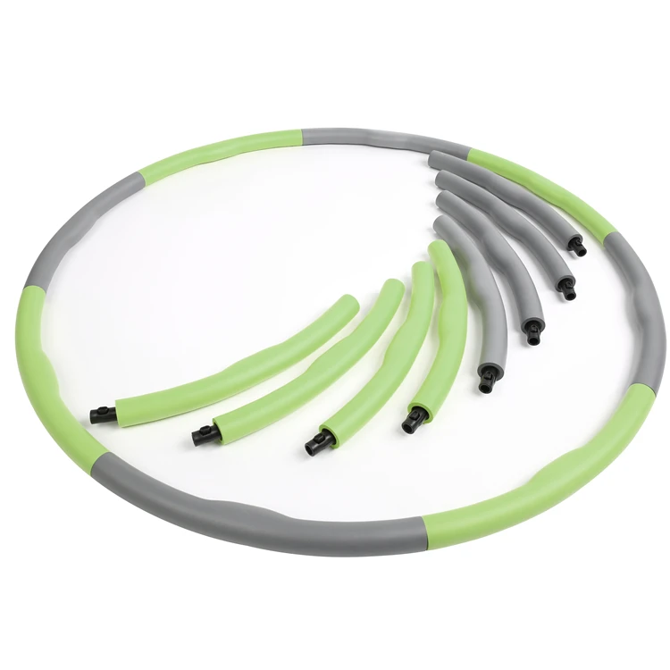 Разные модели, 6 секций, 8 секций, 0,9 кг, 2,3 кг, пенопластовые обручи hula, Утяжеленный гимнастический фитнес-обруч, съемный обруч для взрослых и детей