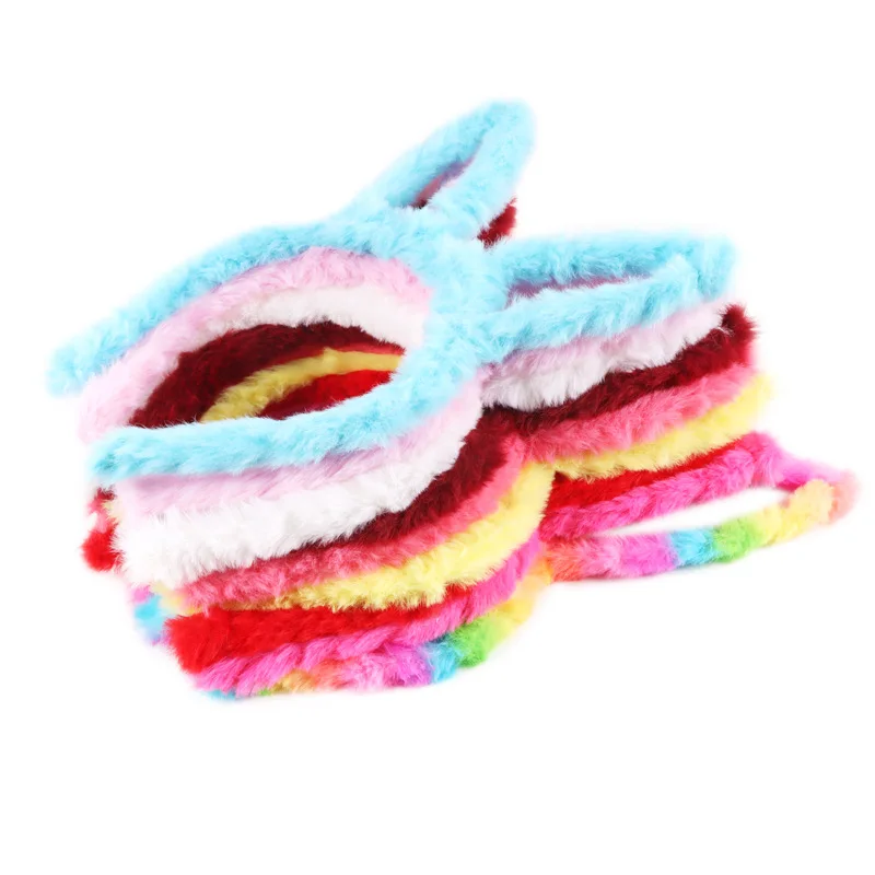 Party Festival bunny ears kids hairband, rabbit ears fluffy hairy hairband