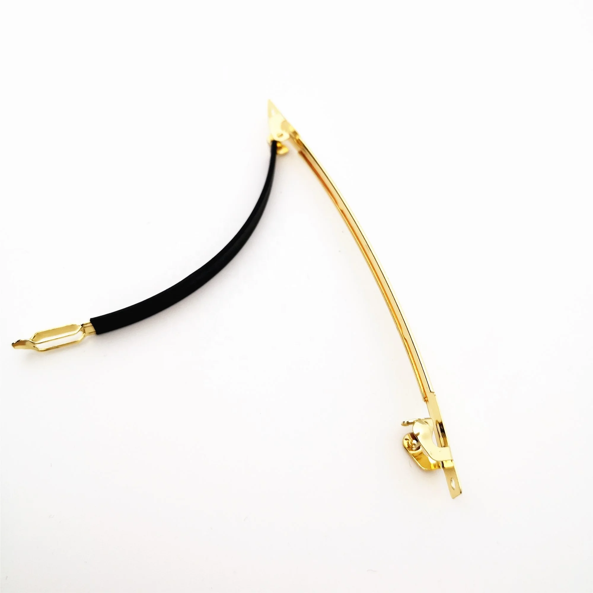 wholesale 3.228 inch gold Hairclip accessories word spring clip hair clip parts