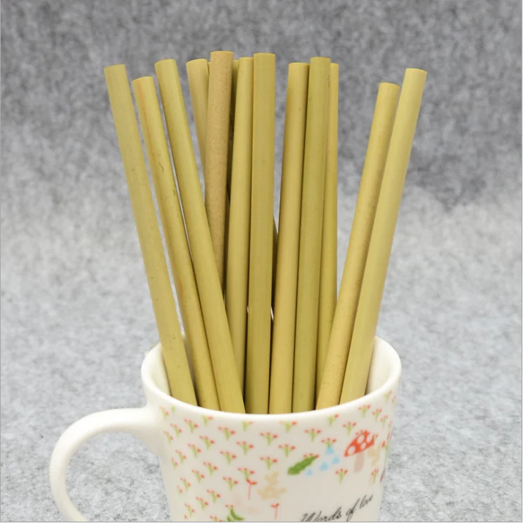 100% natural organic degradable biodegradable bio-degradable drinking bamboo straw