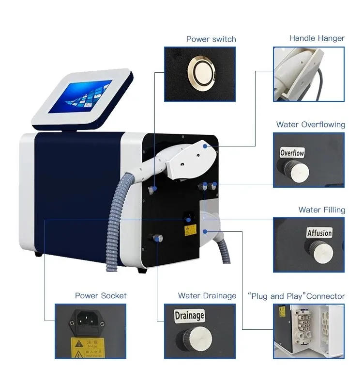 Free Shipping Professional IPL Permanent Ice Cool Laser Portable OPT Fast Hair Removal Beauty Equipment For Salon Use