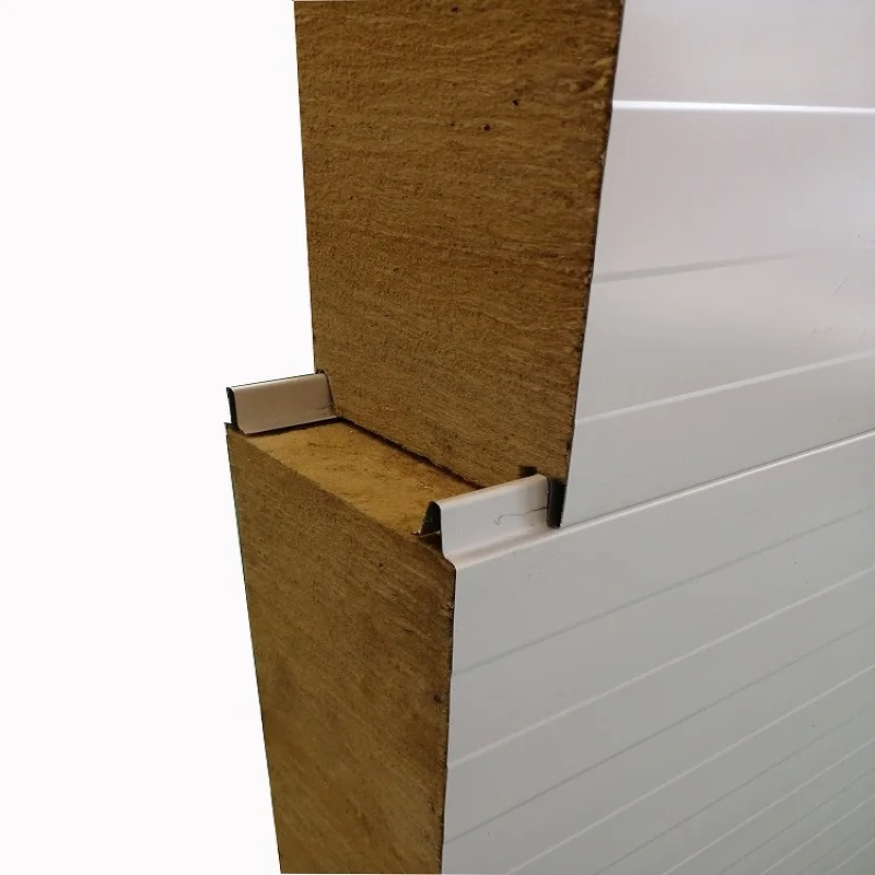 Factory price Fire rated  Building Material  rock wool Sandwich Panel