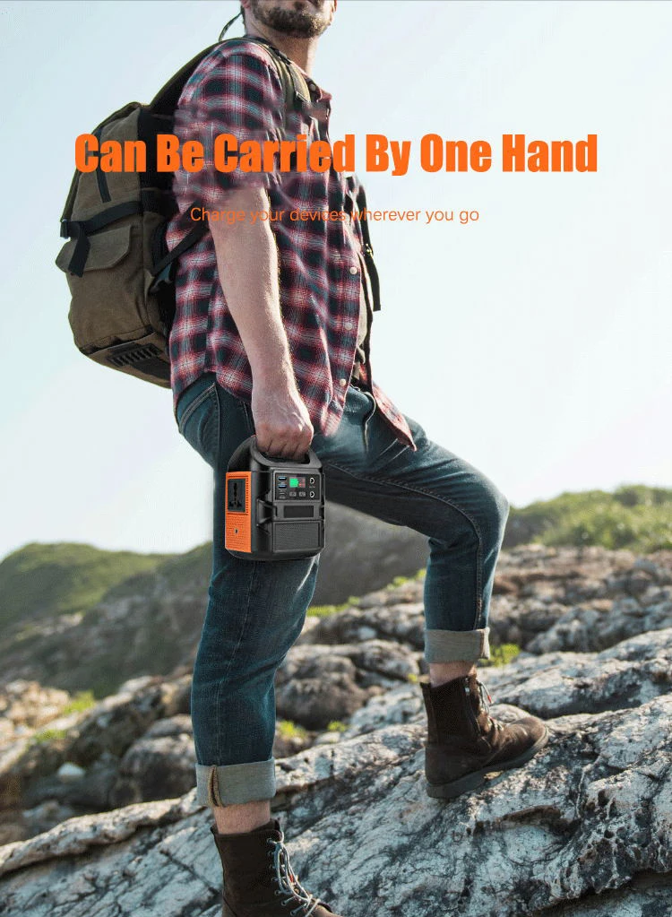 portable generak station solar power system home station 100w with solar hybrid inverter lifepo4 battery pack electric bank port