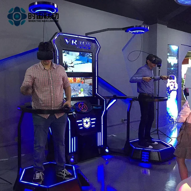 vr two-person battle walking platform two-person online battle interactive cs shooting panoramic game machine