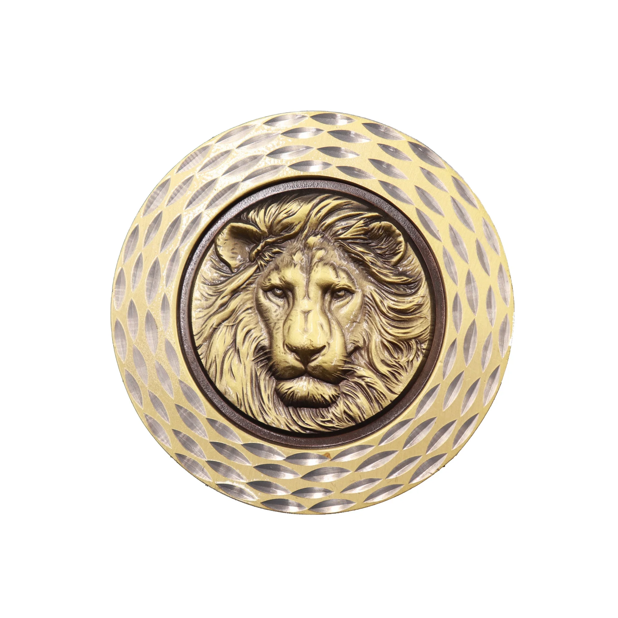 Factory Direct Sale High Quality Custom Personalized Gold Painted Lions 3d Metal Coin