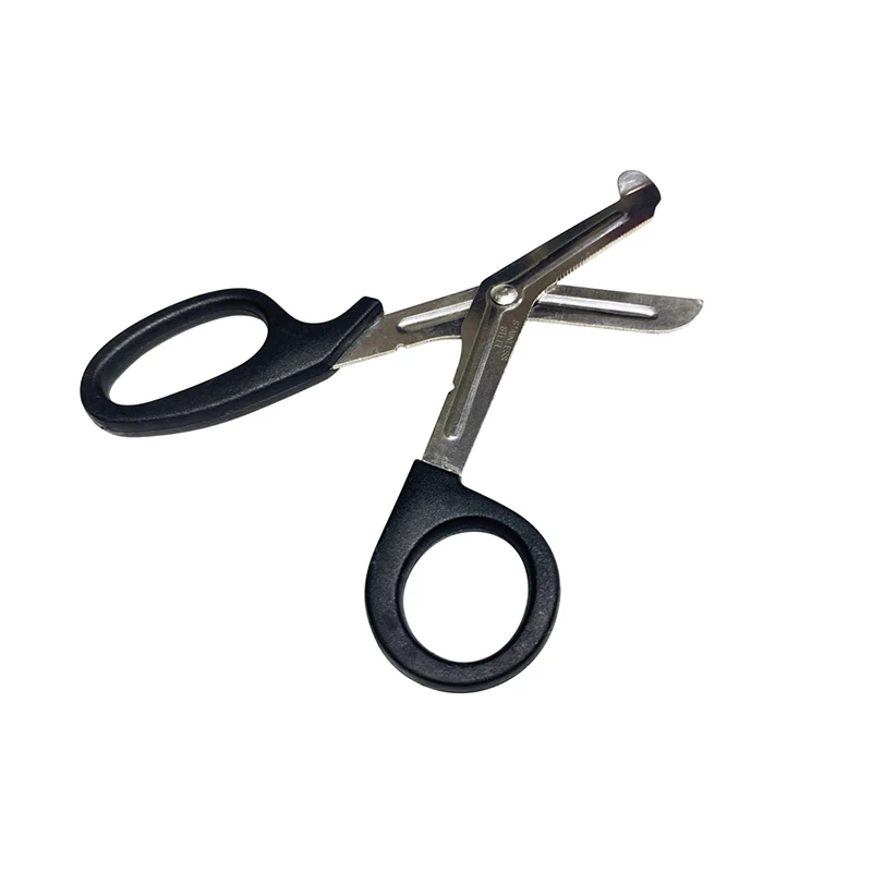 Curved Medical bandage scissors used in hospitals and first aid kit