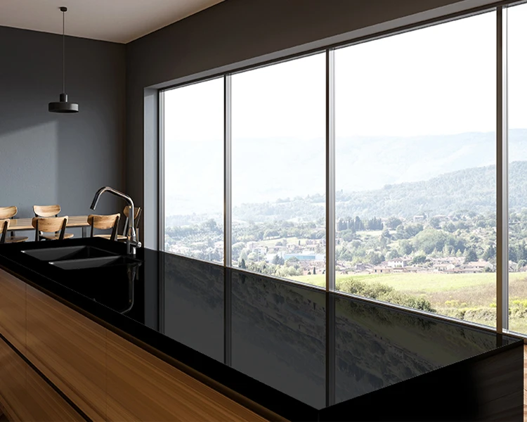 goldtop OEM/ODM Inexpensive Price Natural Polished Stone Granite Mongolian Black For Floor and Wall Decoration