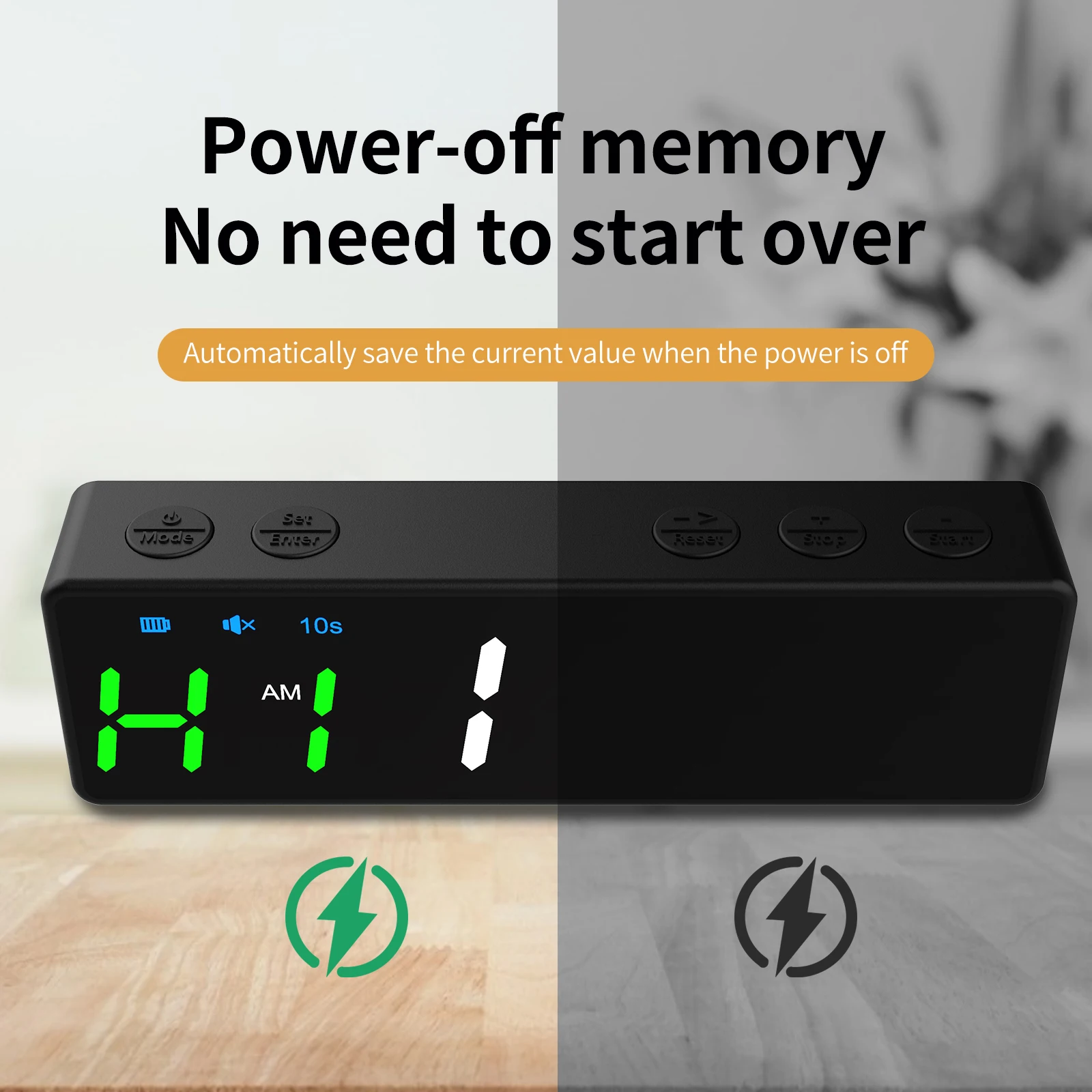 YZ Portable Indoor Mini Countdown Digital Timer Magnetic Rechargeable TABATA HIIT MIIT Training Timer for Gym Fitness Workouts