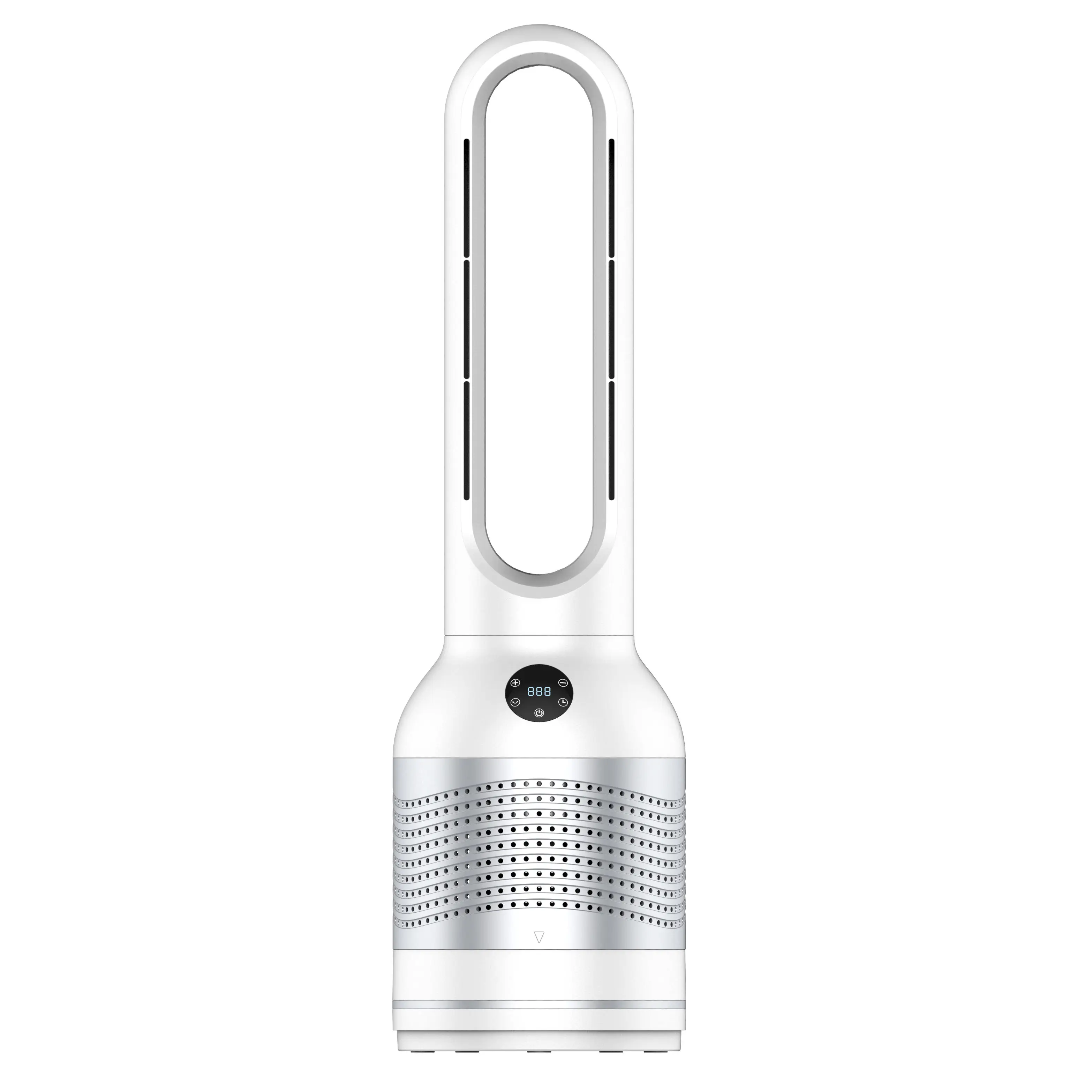 DC Motor Bladeless Fan with Air Purifier Warm and Cold Wind HEPA Cooling Fan Heater  Portable 2 in1 Fan