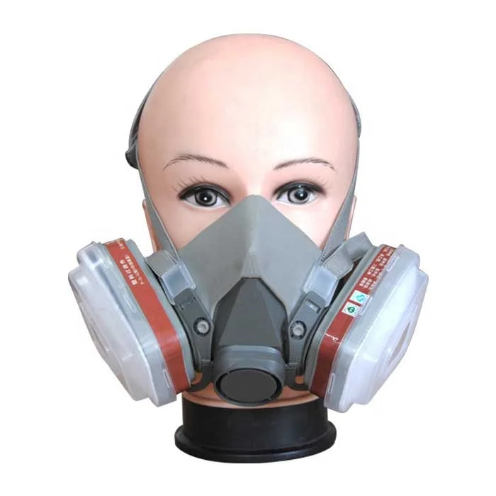 Multi purpose anti dust poison cartridge Chemical paint mining half face gas respirator mask for worker