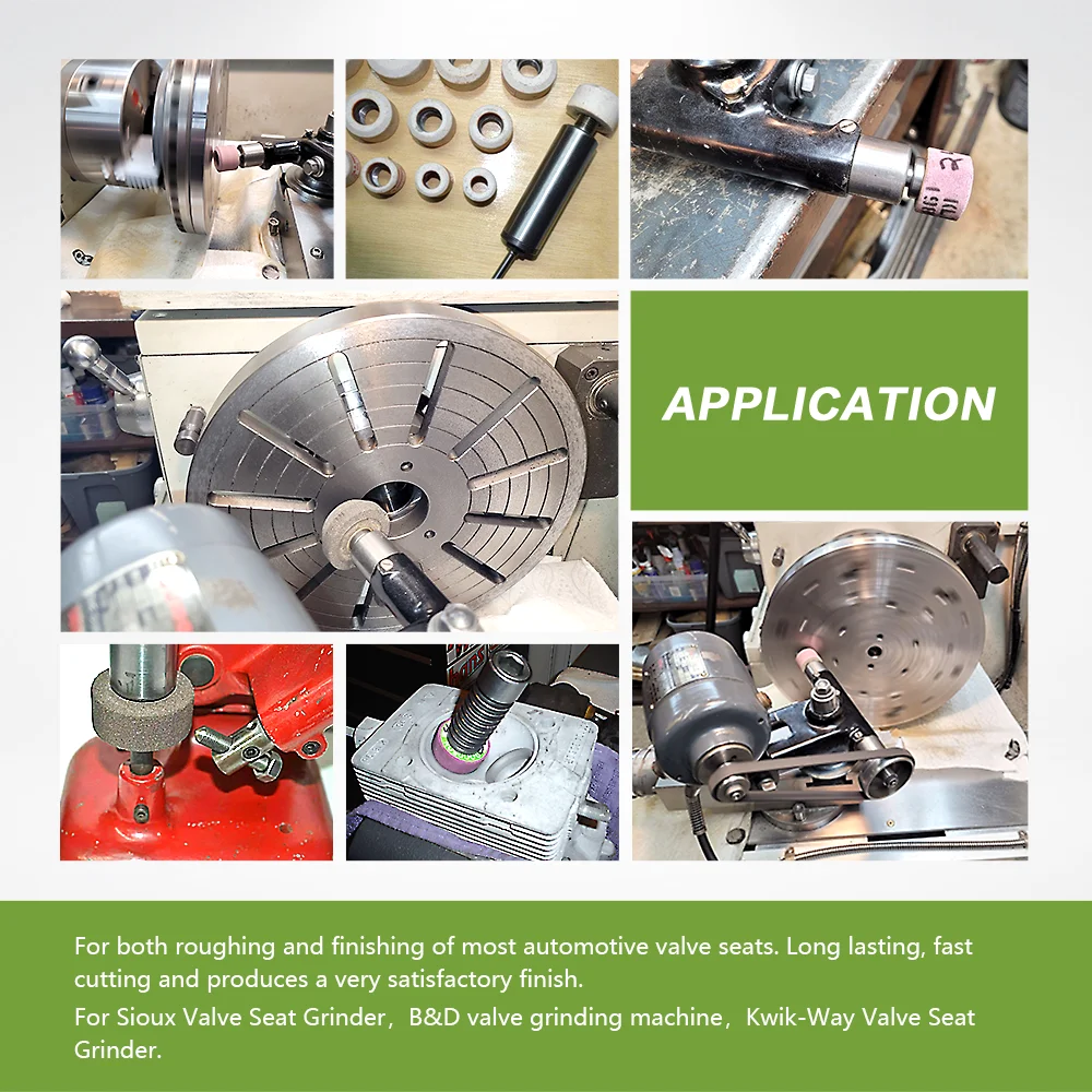 RUIZUAN 45°30° Valve Seat Abrasive Grinding Wheel  General Purpose Valve Grinder Stone Ruby Stones For Sioux Valve Seat Grinders