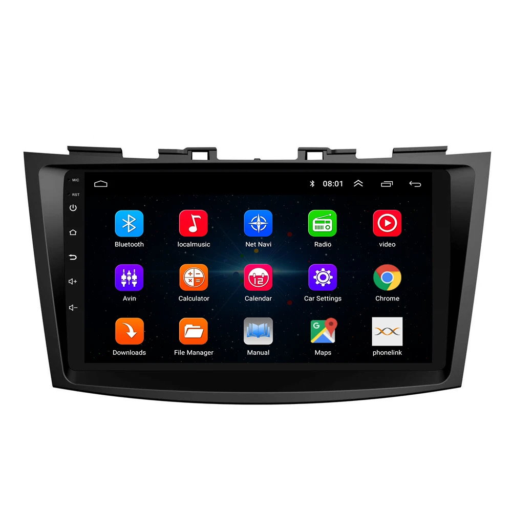 For Suzuki SWIFT 2010-2016 Android Car Stereo Headunit 2 Double Din Quad Octa-Core GPS Navigation Car Radio Screens Carplay
