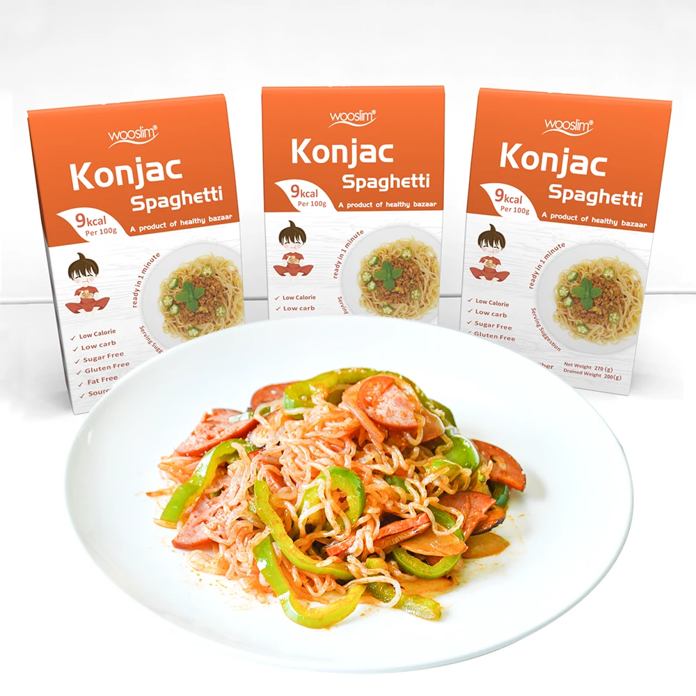 Wholesale Shirataki Noodles Diabetic Food Gluten Free Konjac Pasta Low Calories Konjak Rice Riz