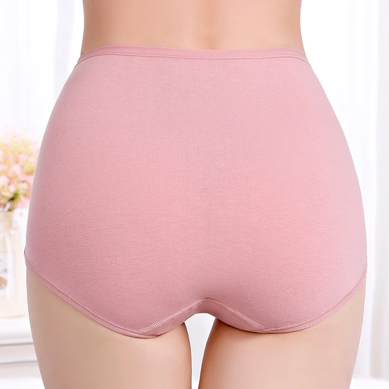 High Quality Women Underwear Panties Young Girl Mid Waist Breathable Women Panties