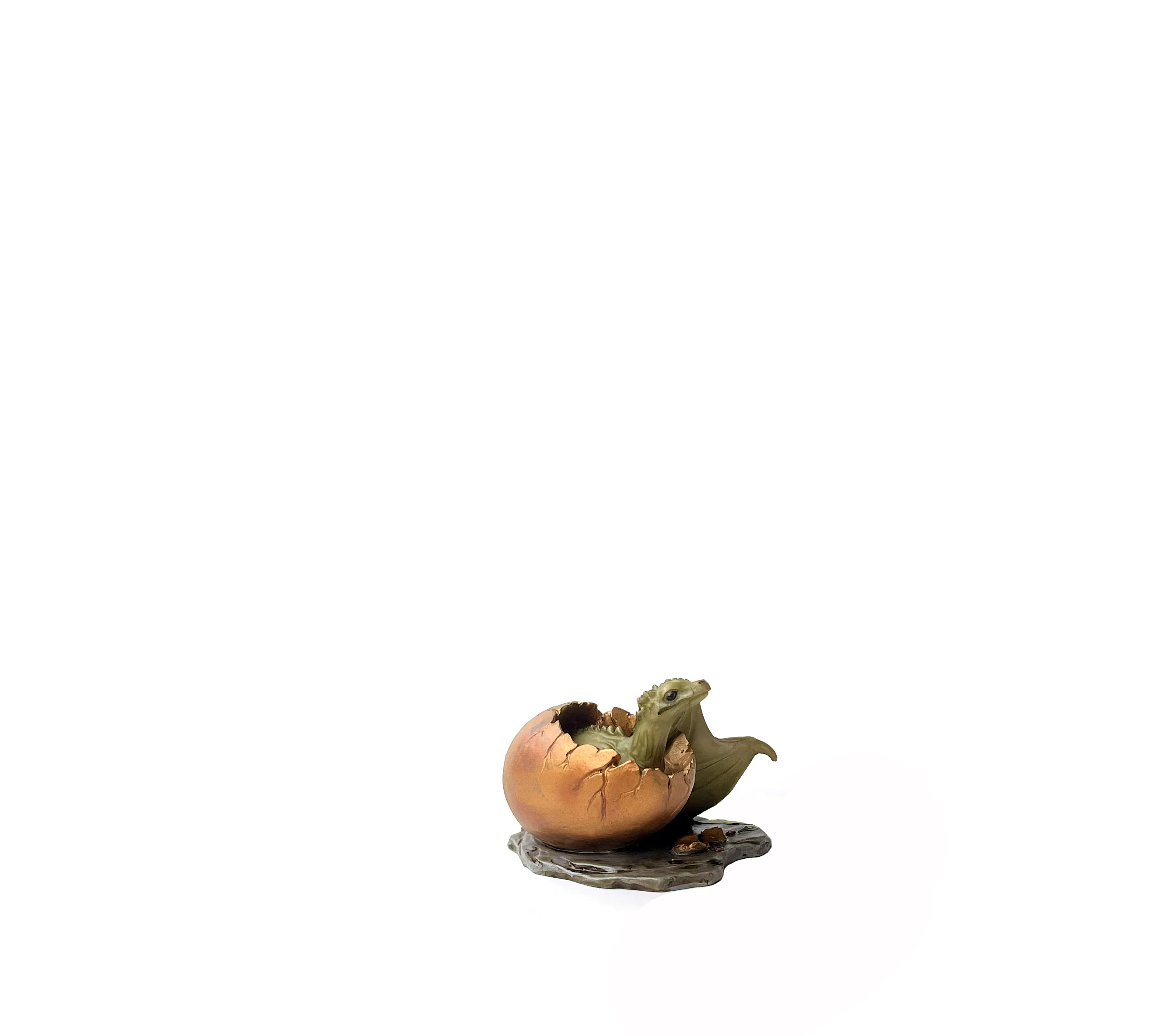 Resin Wizardry Dragon Baby and Egg Ornament Collection for Harry Fans Gift