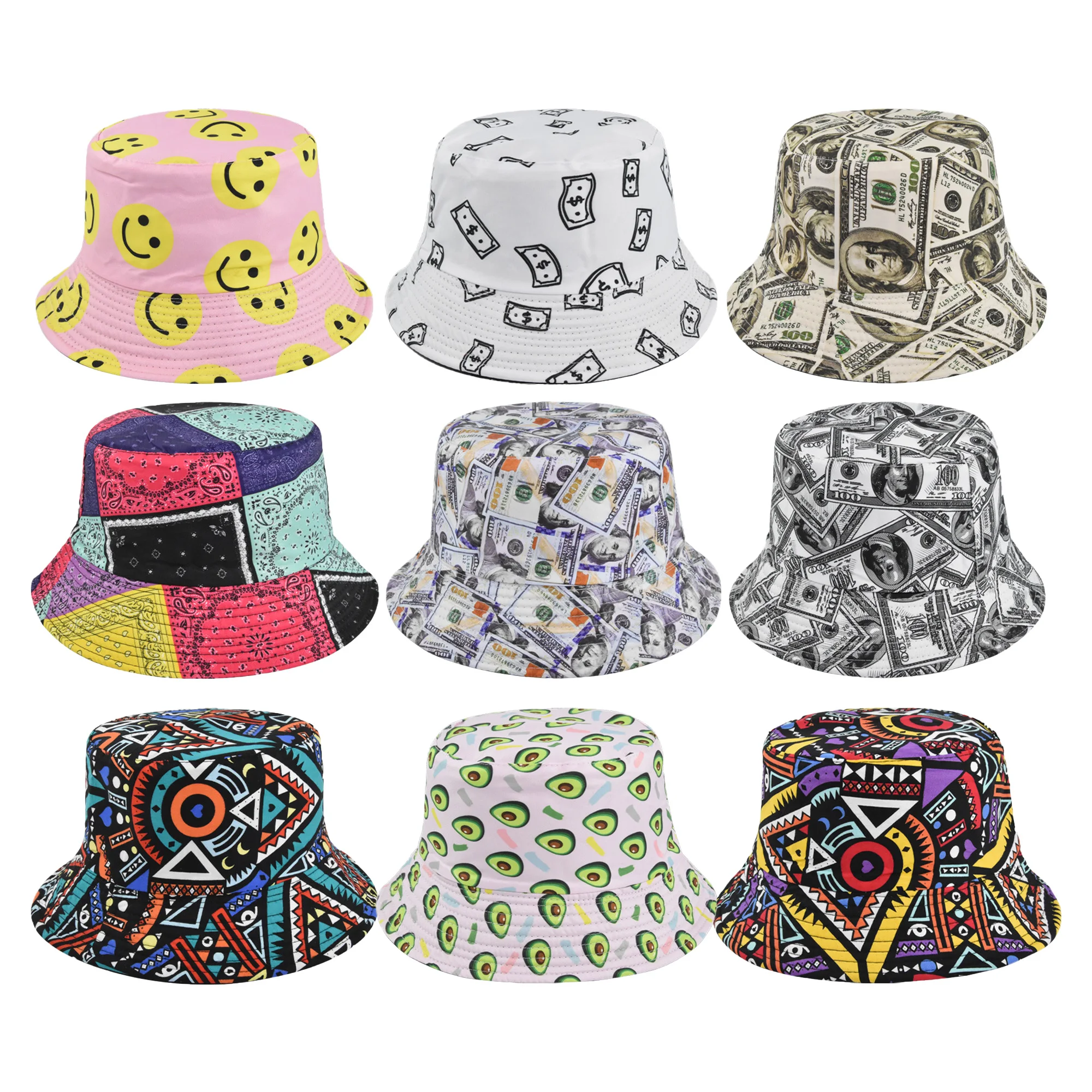 Designer reversible bucket hat custom logo Embroidered summer Unisex OEM factory knitted bucket hats for men
