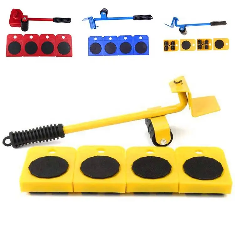 Household Heavy House Accessories Transport Furniture Mover Tool Set Moving Wheel Roller Furniture Jack