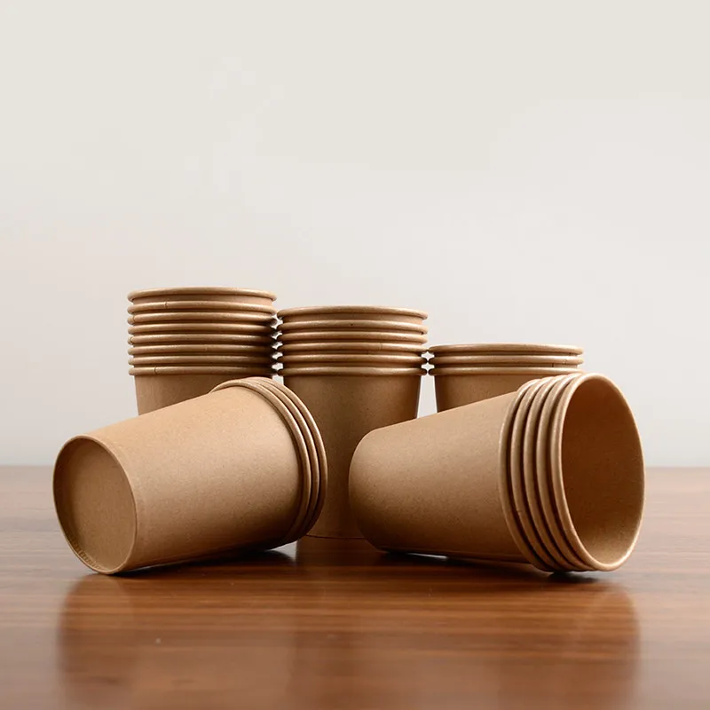 Custom logo printed disposable recycle 6oz 8oz 9oz 10oz 14 oz 16oz single double ripple wall hot coffee paper cups