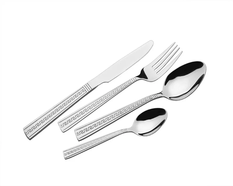 
Dinner Royalty Line 24 Pieces 72Pcs Stainless Steel Gold Flatware Cutlery Set 