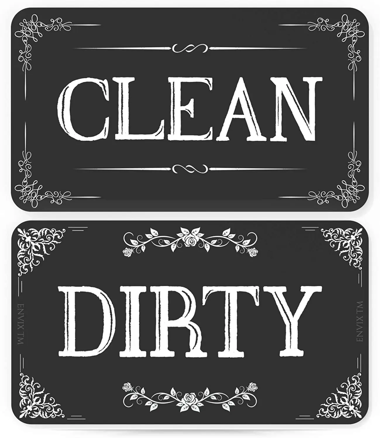 Maglory Amazon Hot Dishwasher Magnet Clean Dirty Sign Indicator Double Sided Dishwasher Fridge Magnet Plate for Kitchen Organize
