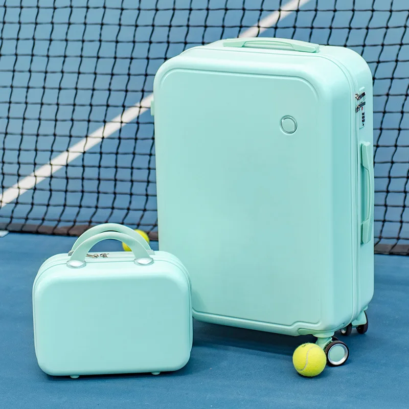 2024 Lovely Color Suitcase Sets Factory Wholesale Password Case Portable Travel Trolley Case With Universal Wheels