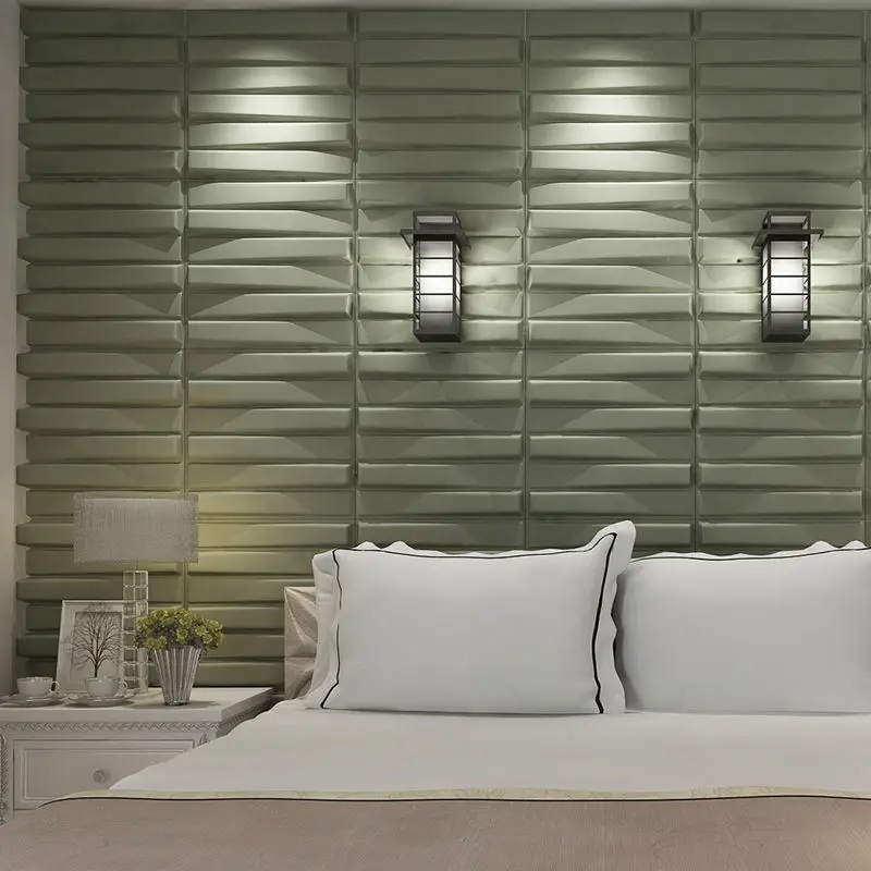 AISEN DECOR  Good Effect 50x50 Action Message Interior House Sea Adhesive Tile Panels Molds For Pvc 3d Wall Panel