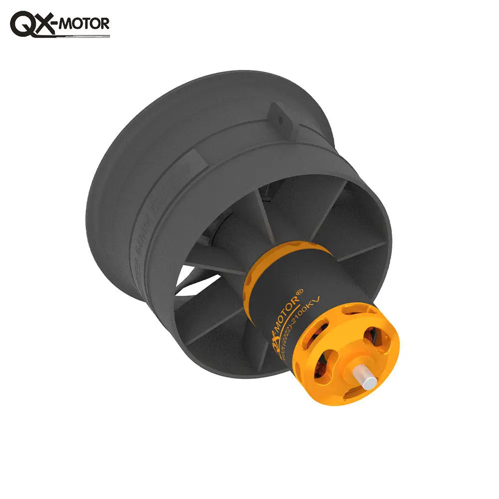 Professional Qx-Motor 64Mm Edf Fan Brushless Combo For Rc Airplanes Aircraft Engine And Remote Control Models