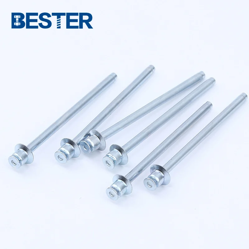 aluminum steel Flush head double csk countersunk head blind pull thru rivet
