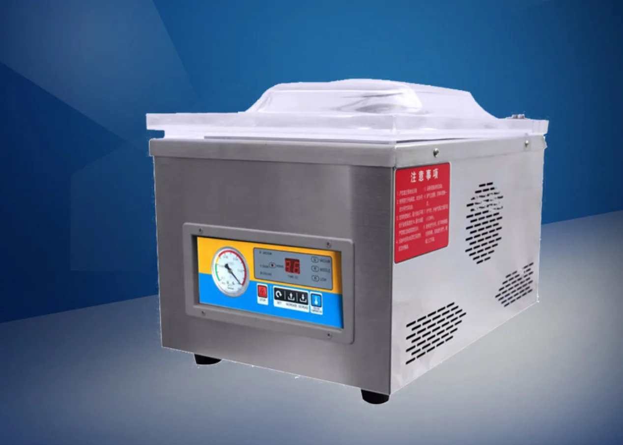Plastic Bag Portable semi-automatic Food Single Chamber Sealer Sealing Vacuum Packing Machine