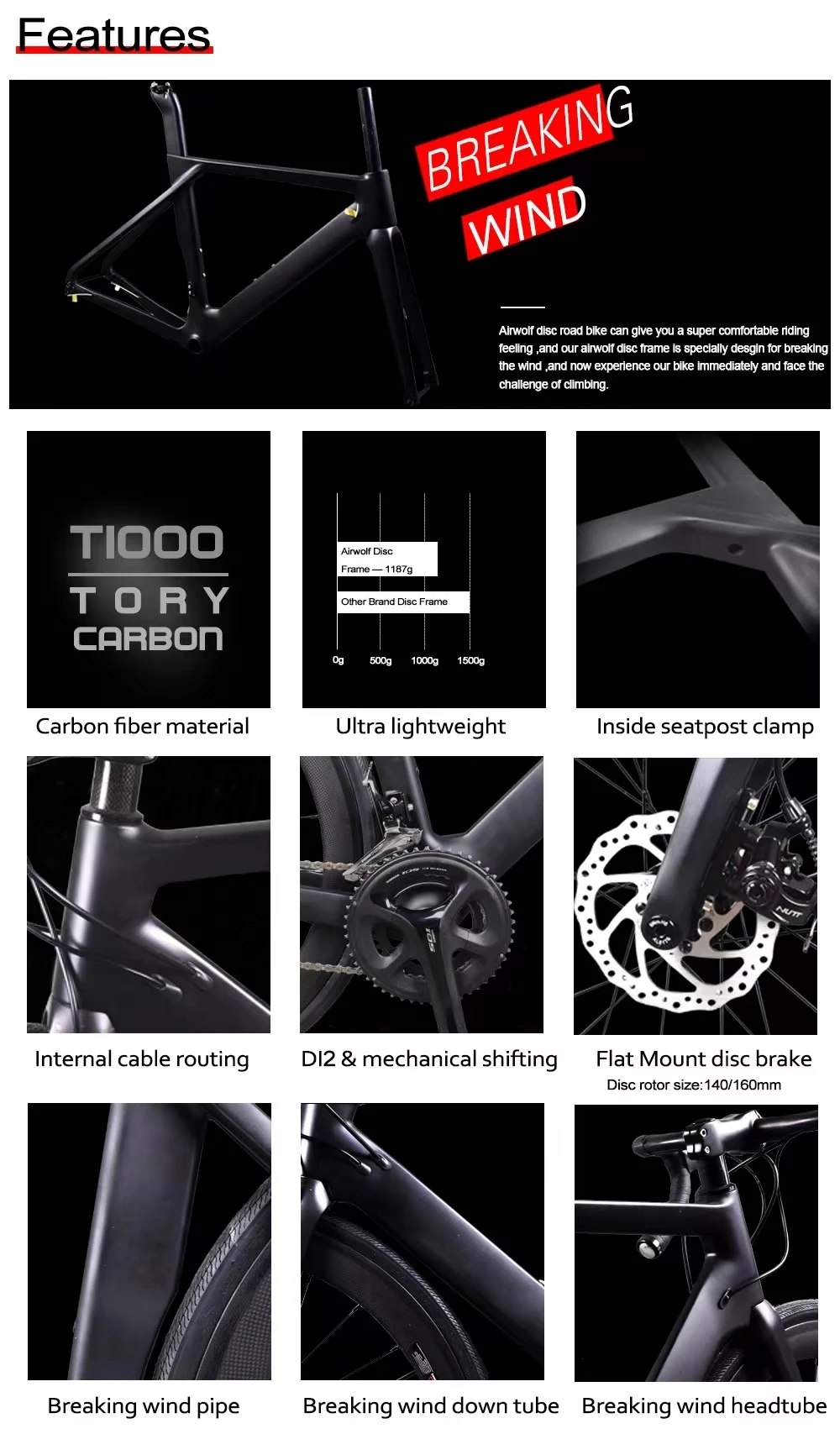 E-SL-27191-2*12S 700C*45C  Shimano  R7170 Carbon Fiber Bicycle Mountain Bike BMX