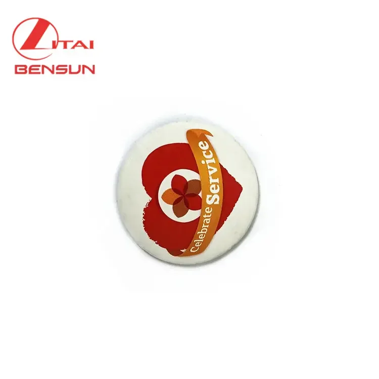 Cheap factory 37MM Custom Logo Round Tinplate Button Sublimation Pins Badges