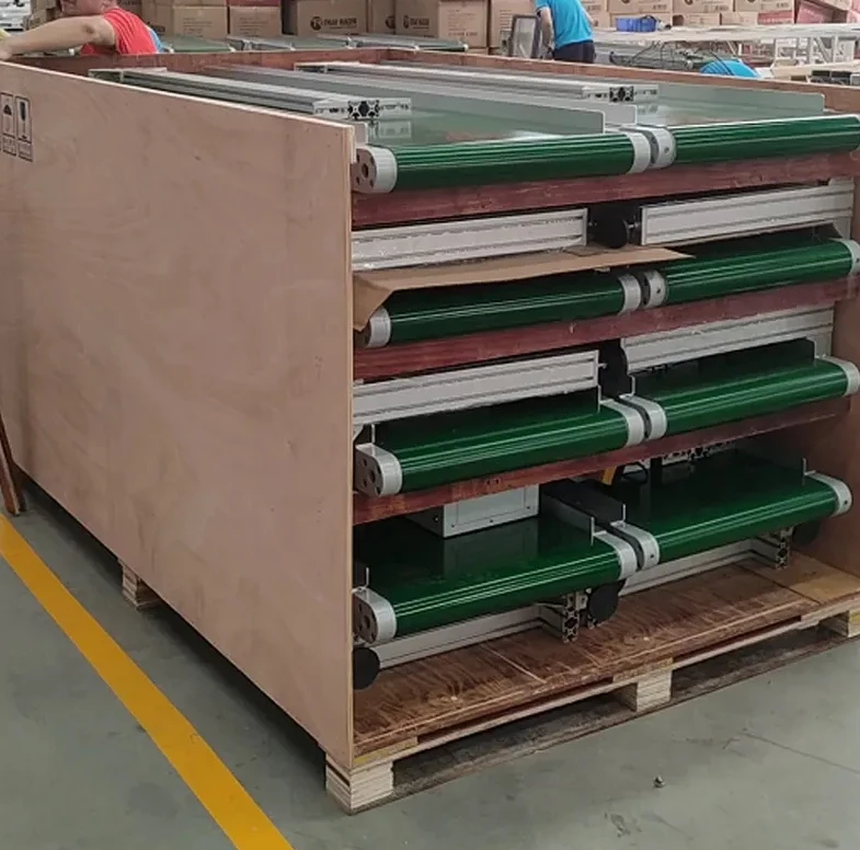 China factory aluminum profile lifting conveyor small conveyor belt system portable conveyor belt