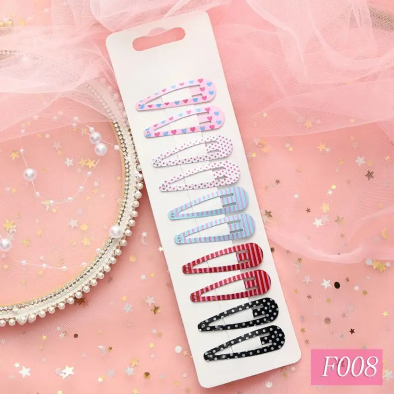 New product ideas 2023 New Design 5cm Printing BB Clip Cute Cartoon Children Hairpin Paint Girls Hairpin Hair Accessories