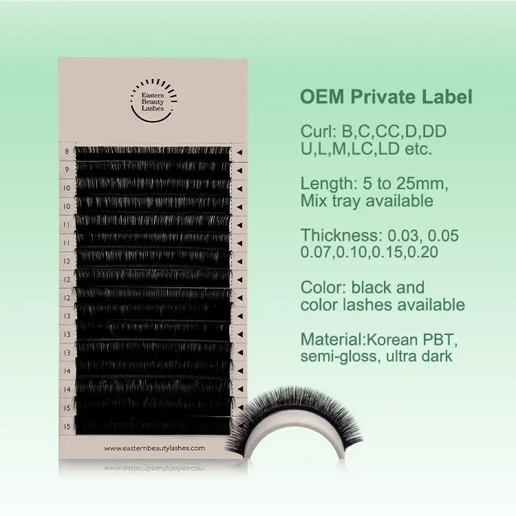 C CC D DD M L LC LD B curl korean pbt индивидуальные классические удлинители ресниц лоток для наращивания лотки