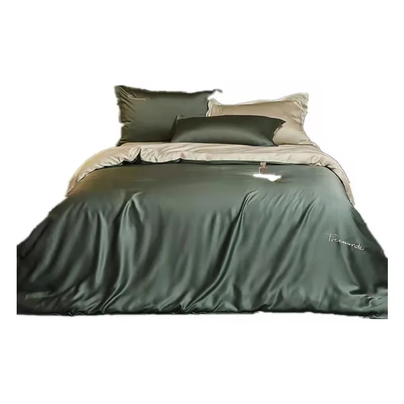 Новый продукт, 100% бамбуковое постельное белье, супершелковое, 80 lessel Tiansi, Комплект постельного белья из четырех предметов