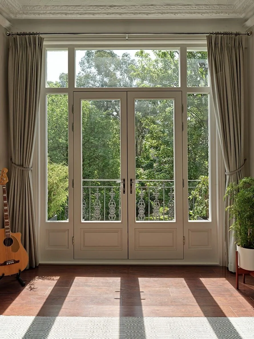 Modern Exterieur Security Door Swing Style with Aluminum  Glass Steel Material Featuring Chinese Design Style glass door